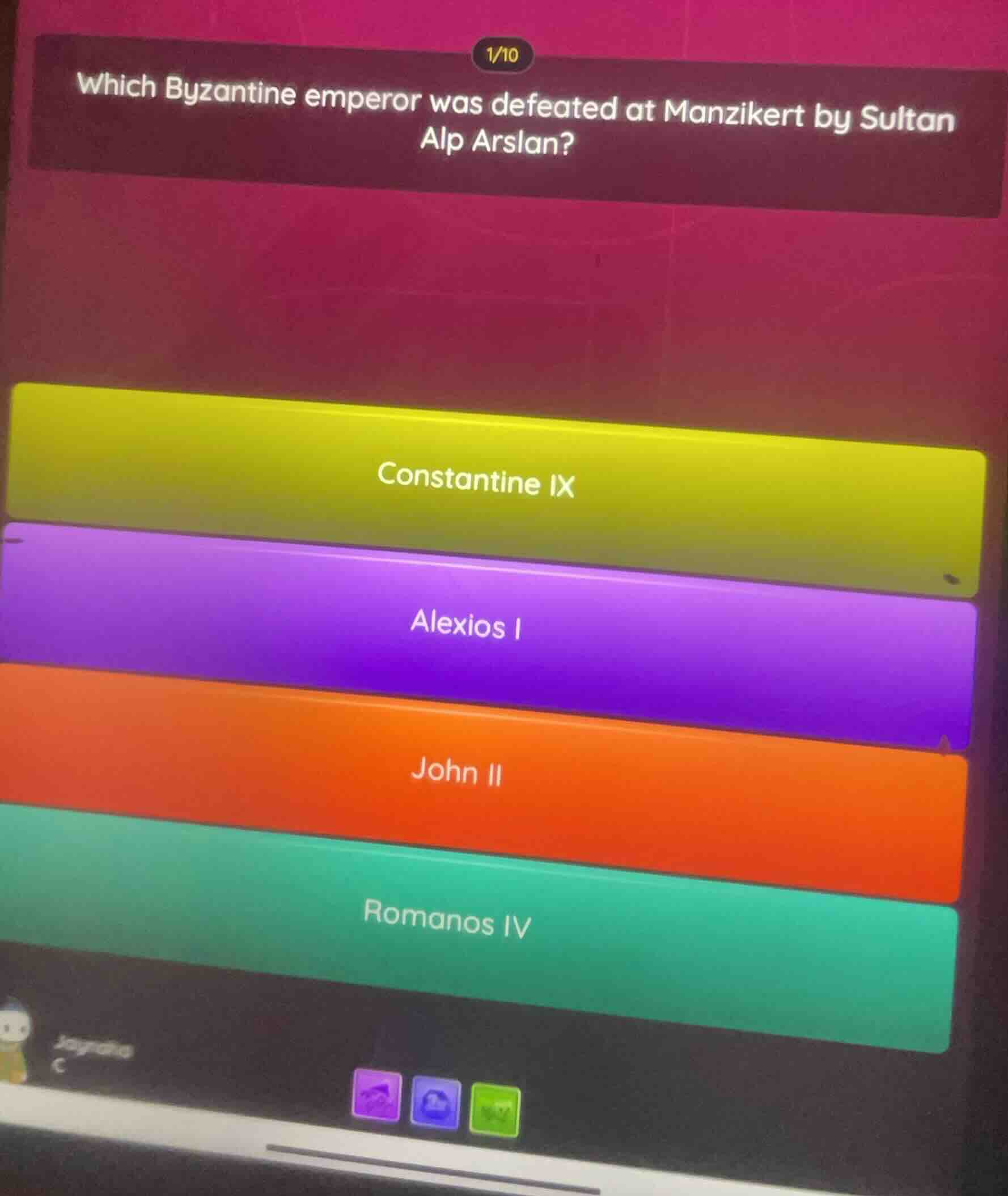 which byzantine emperor was defeated at manzikert by sultan alp arslan?…