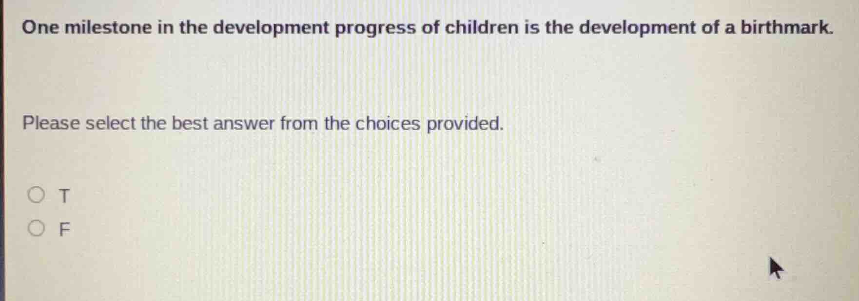 one milestone in the development progress of children is the developmen…