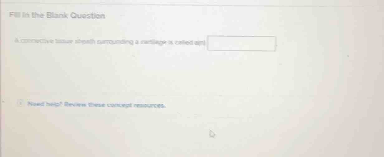 fill in the blank question a connective tissue sheath surrounding a car…