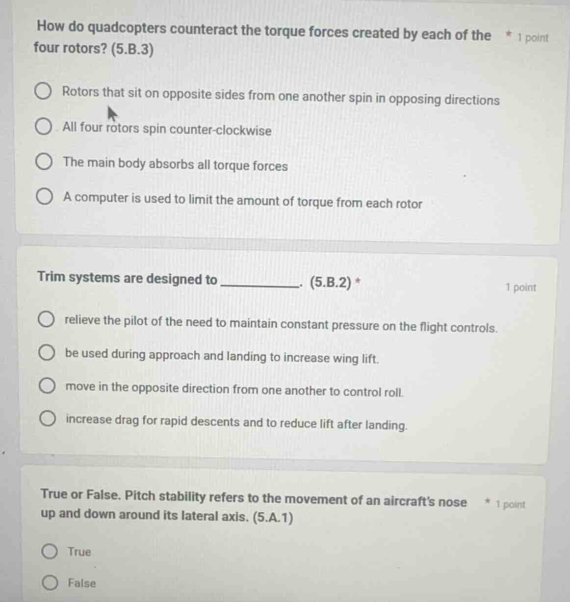 how do quadcopters counteract the torque forces created by each of the …