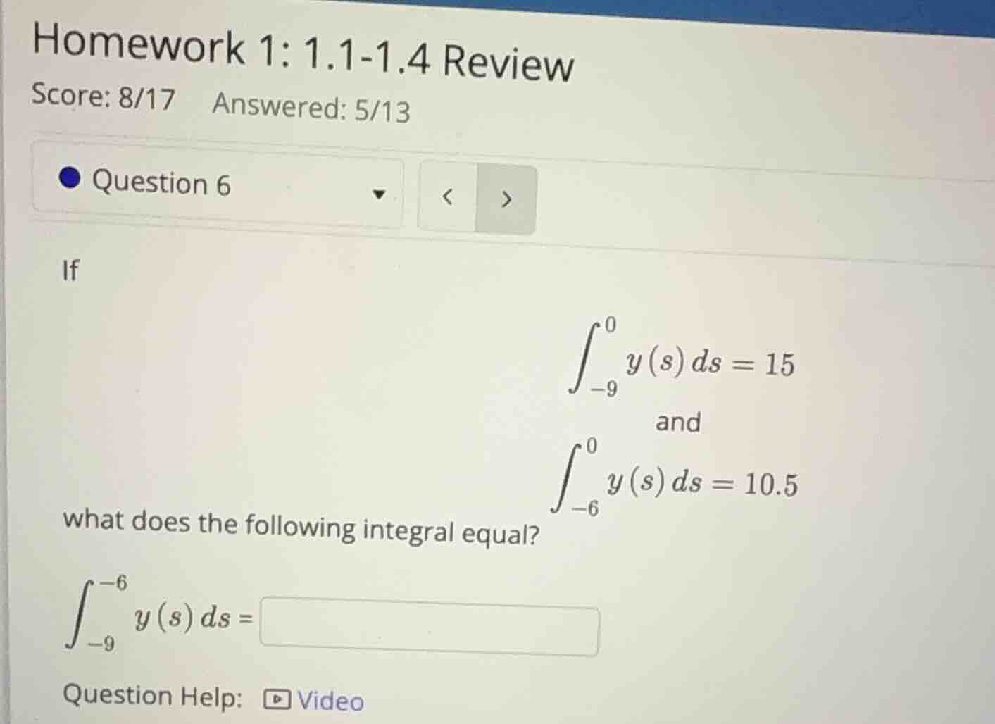 homework 1: 1.1-1.4 review score: 8/17 answered: 5/13 question 6 if \\(…