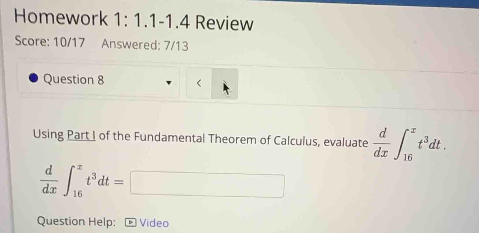 homework 1: 1.1-1.4 review score: 10/17 answered: 7/13 question 8 using…