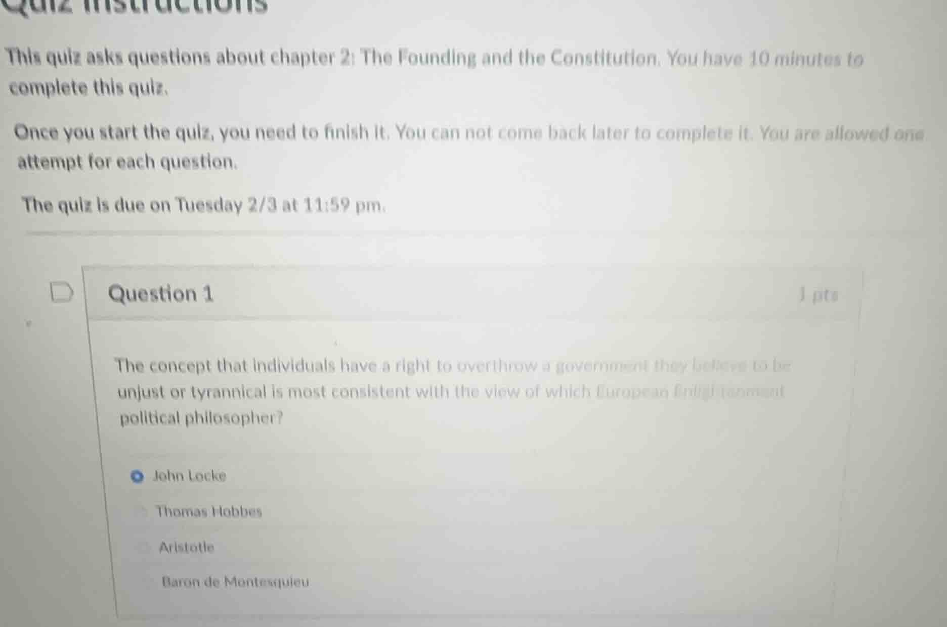 quiz instructions this quiz asks questions about chapter 2: the foundin…