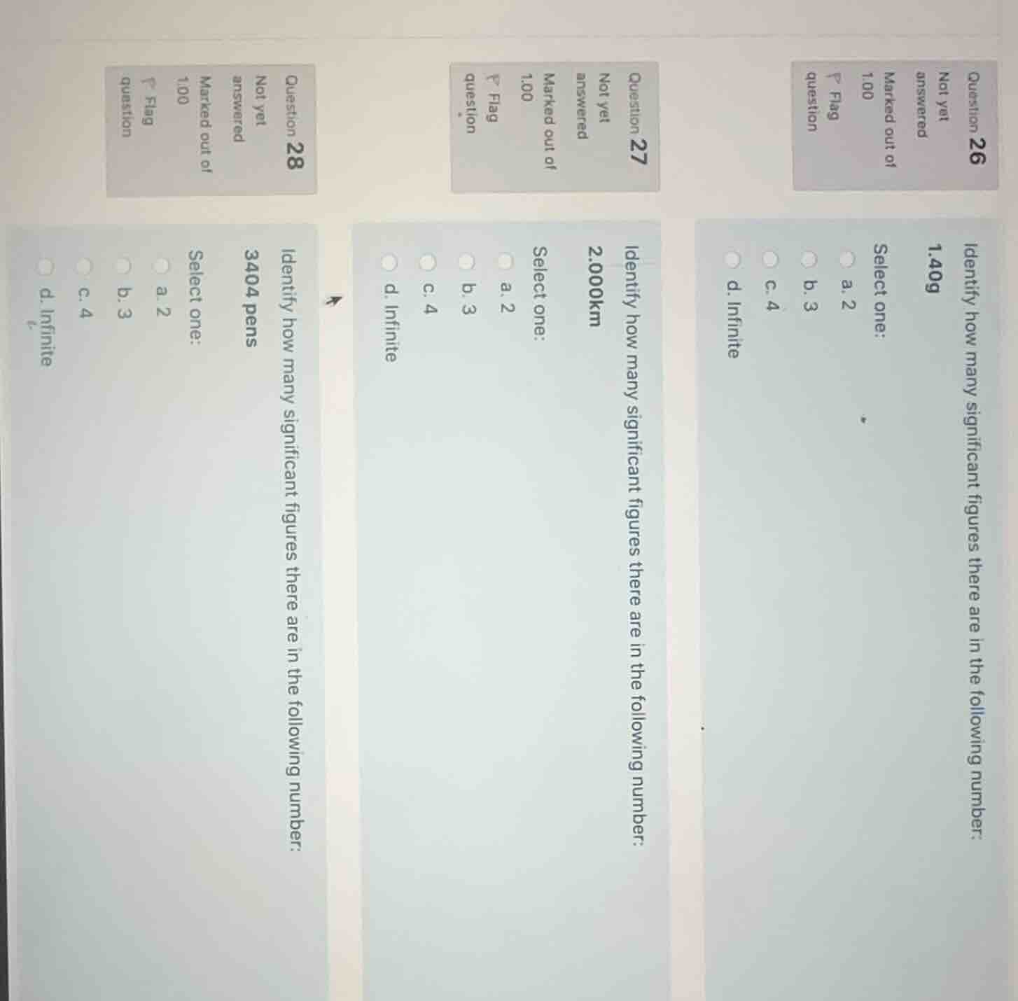 question 26 not yet answered marked out of 1.00 flag question identify …