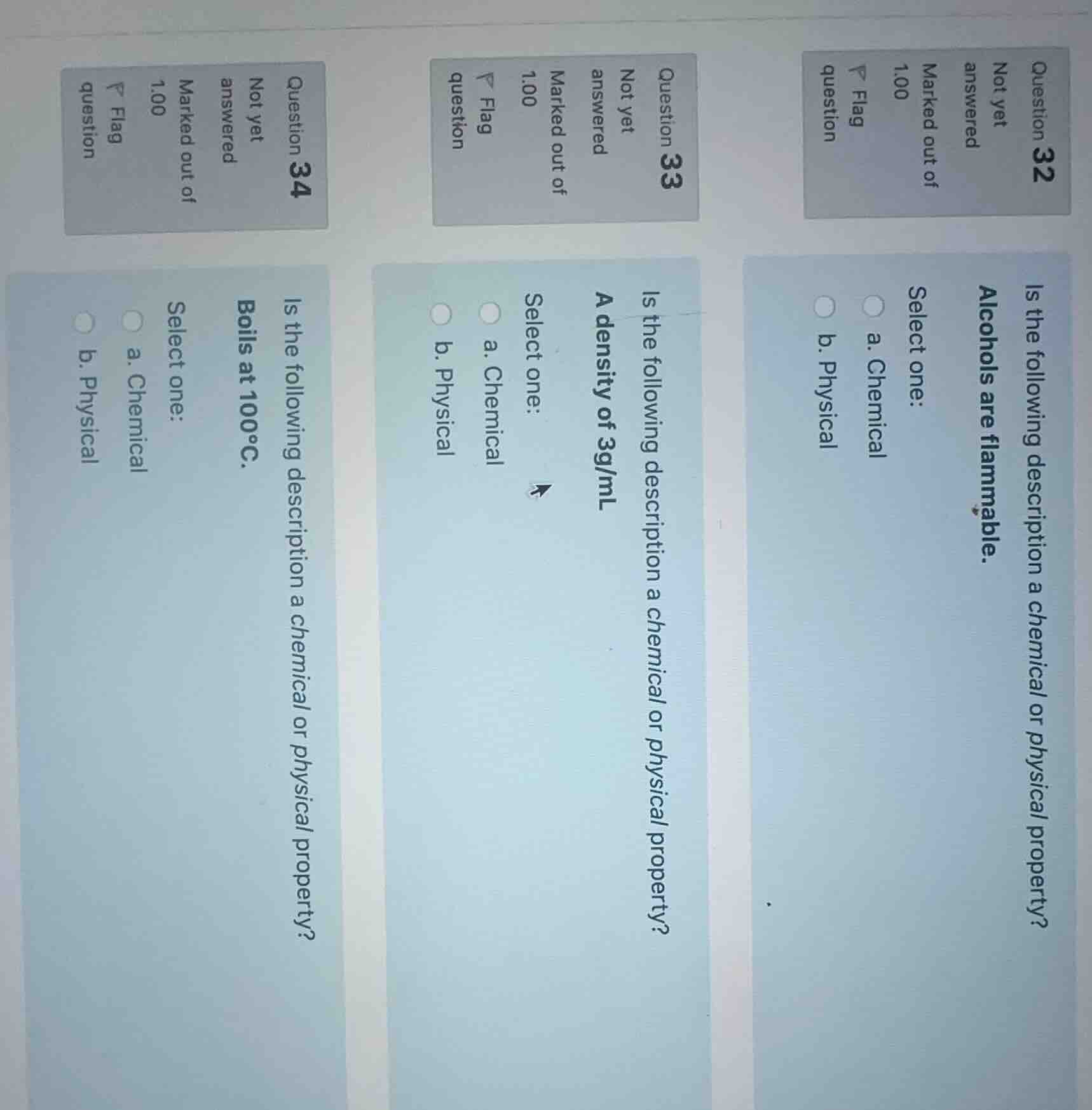 question 32 not yet answered marked out of 1.00 flag question is the fo…