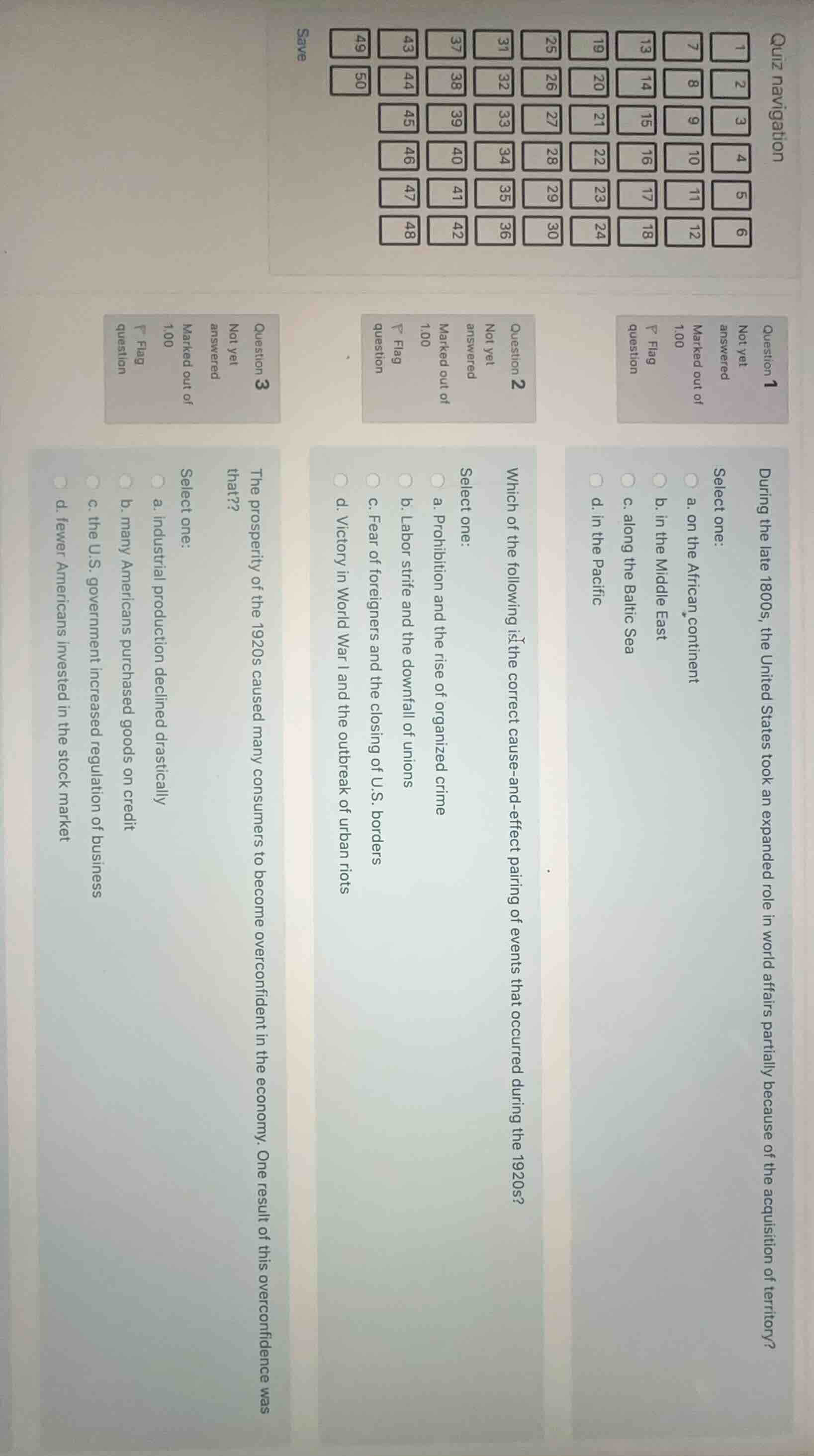 quiz navigation question 1 not yet answered marked out of 1.00 flag que…