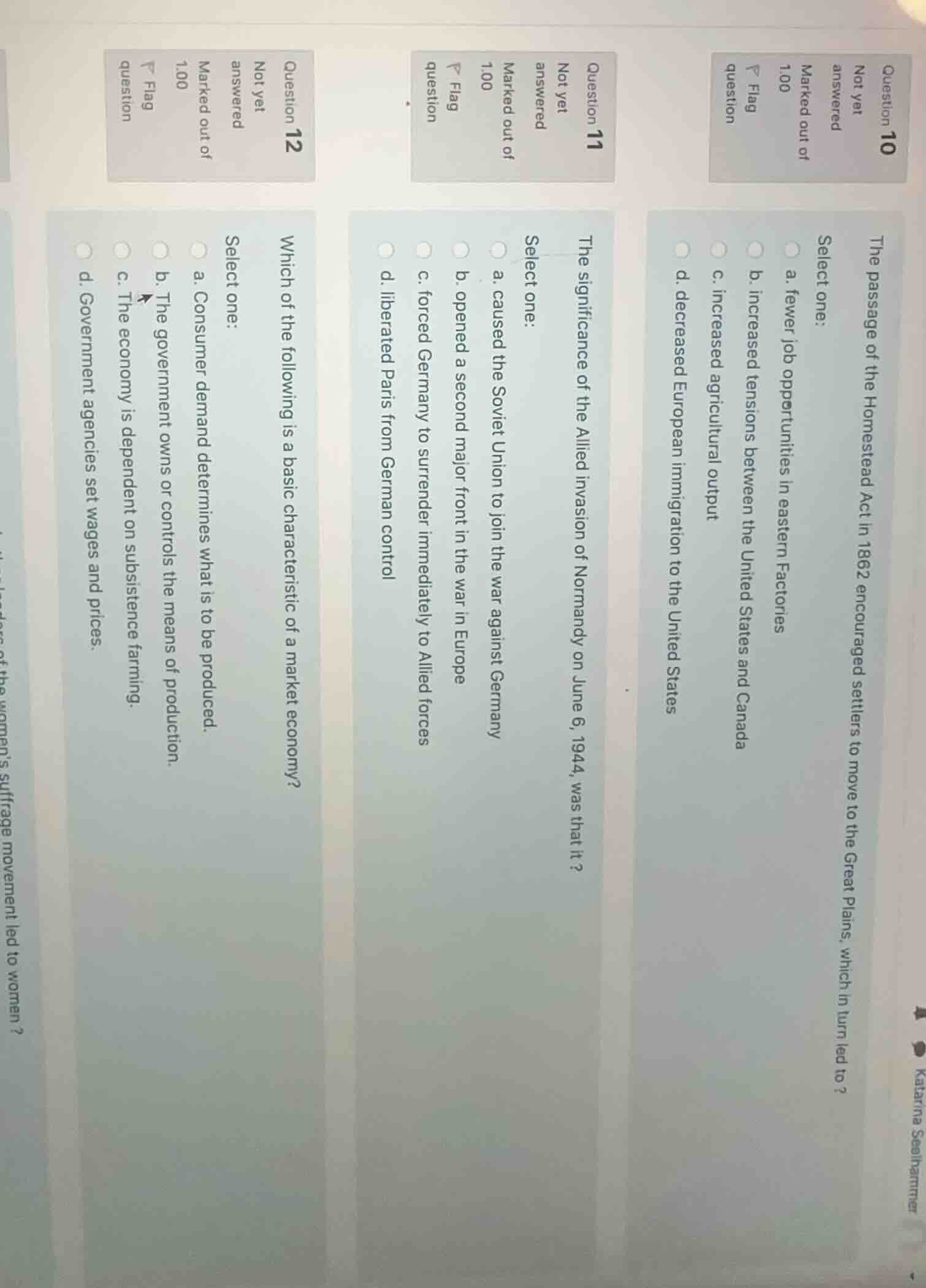 question 10 not yet answered marked out of 1.00 flag question the passa…