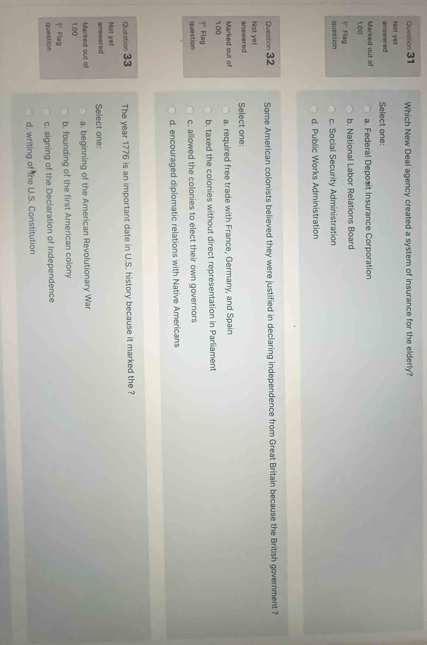 question 31 not yet answered marked out of 1.00 flag question which new…