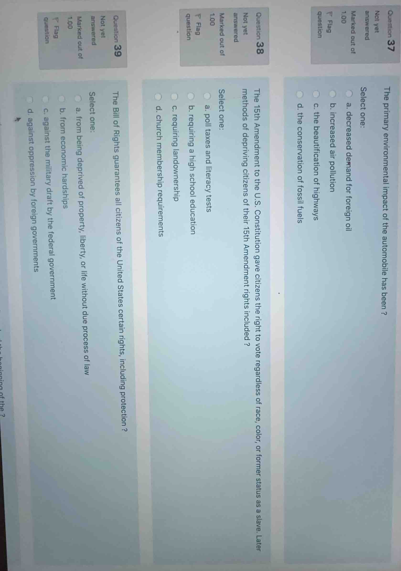 question 37 not yet answered marked out of 1.00 flag question the prima…