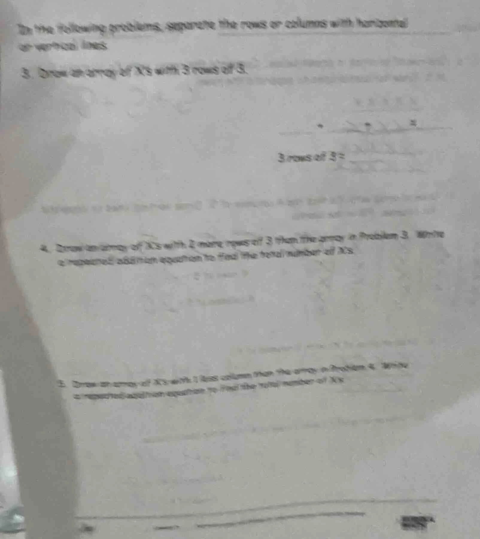 in the following problems, separate the rows or columns with horizontal…