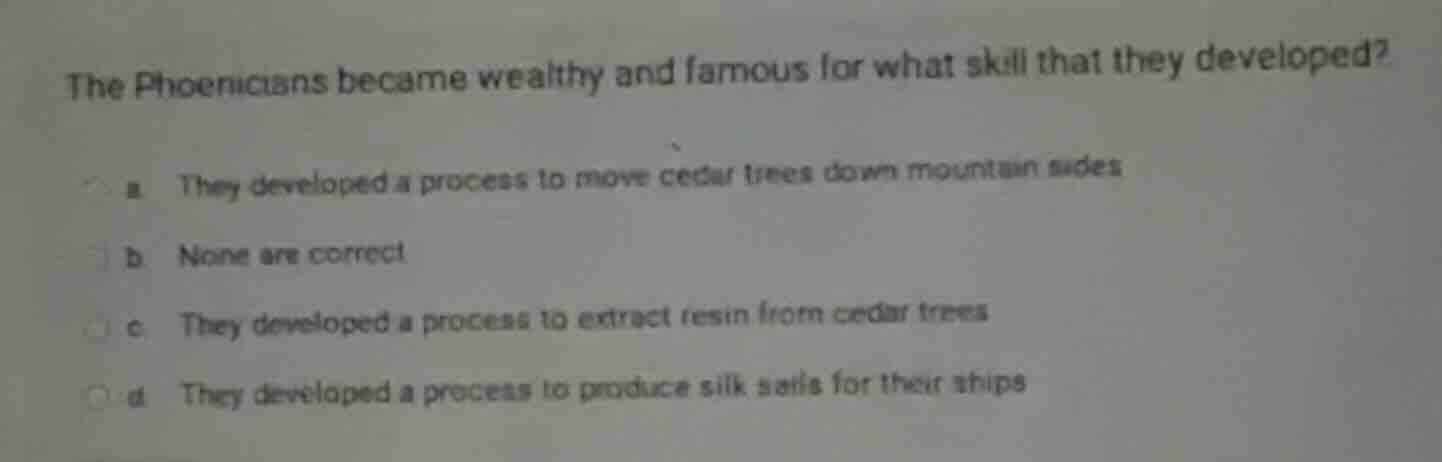 the phoenicians became wealthy and famous for what skill that they deve…