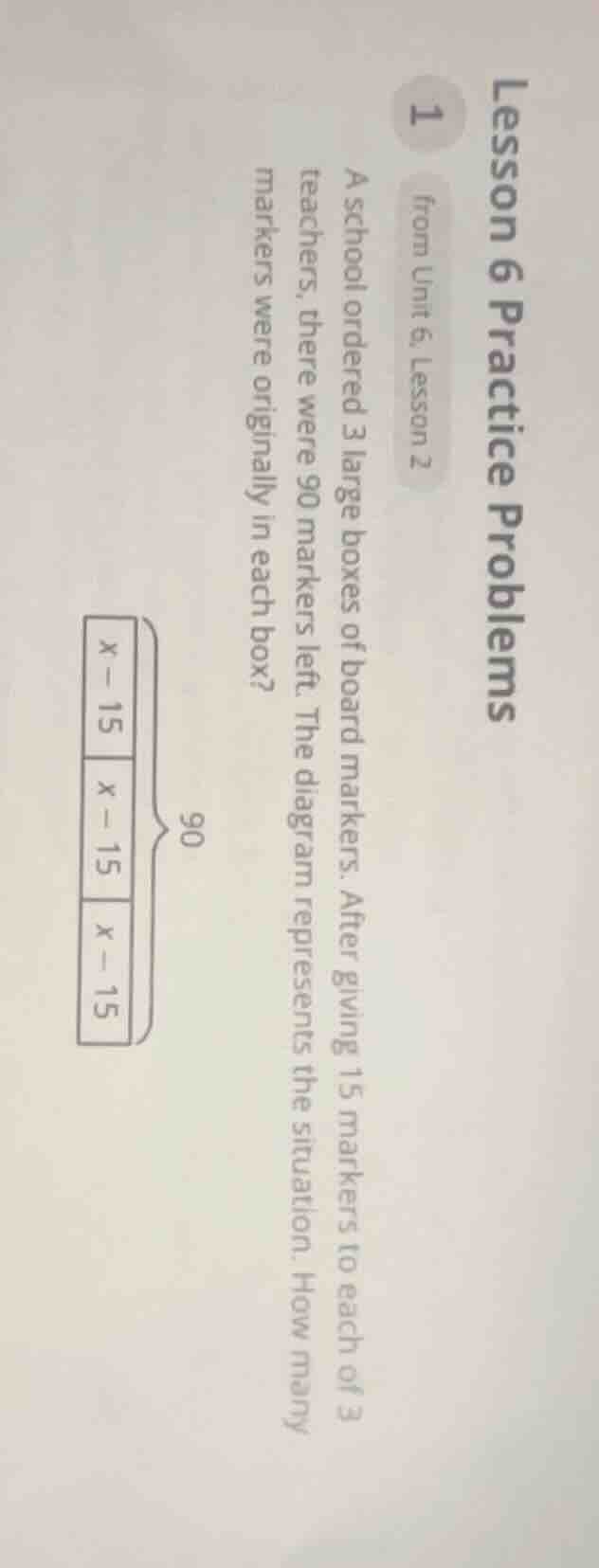 lesson 6 practice problems 1 from unit 6, lesson 2 a school ordered 3 l…