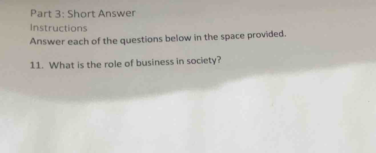 part 3: short answer instructions answer each of the questions below in…