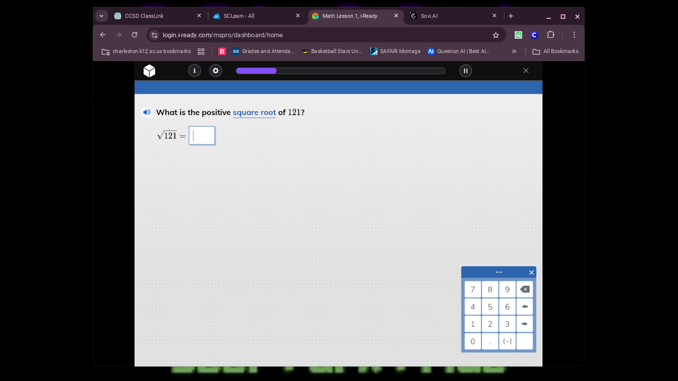 what is the positive square root of 121? \\sqrt{121} = \\square