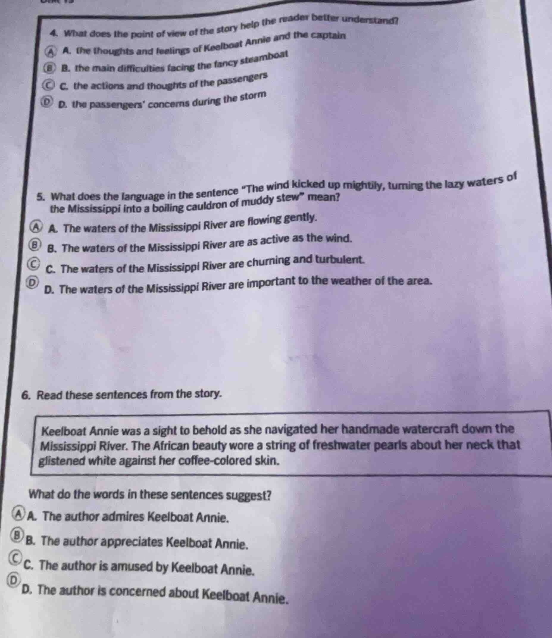 4. what does the point of view of the story help the reader better unde…