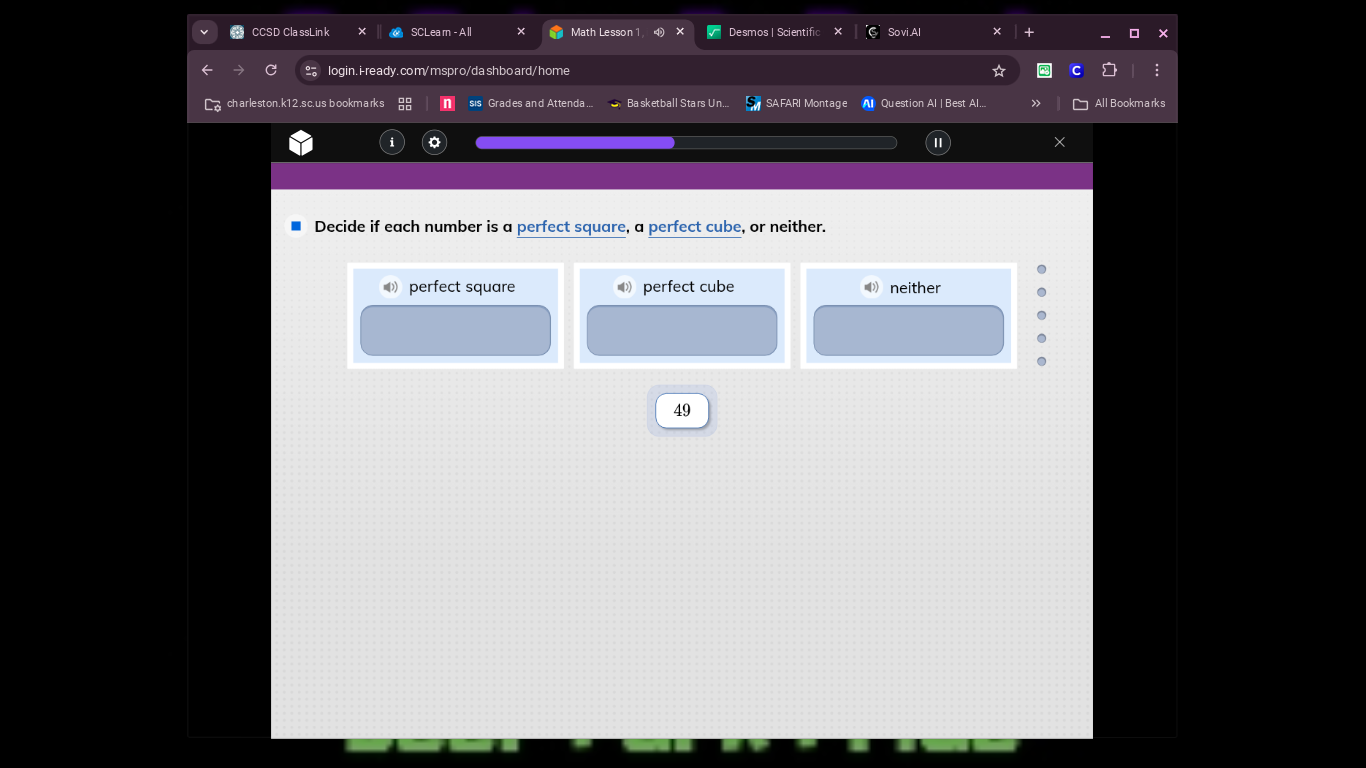 decide if each number is a perfect square, a perfect cube, or neither. …