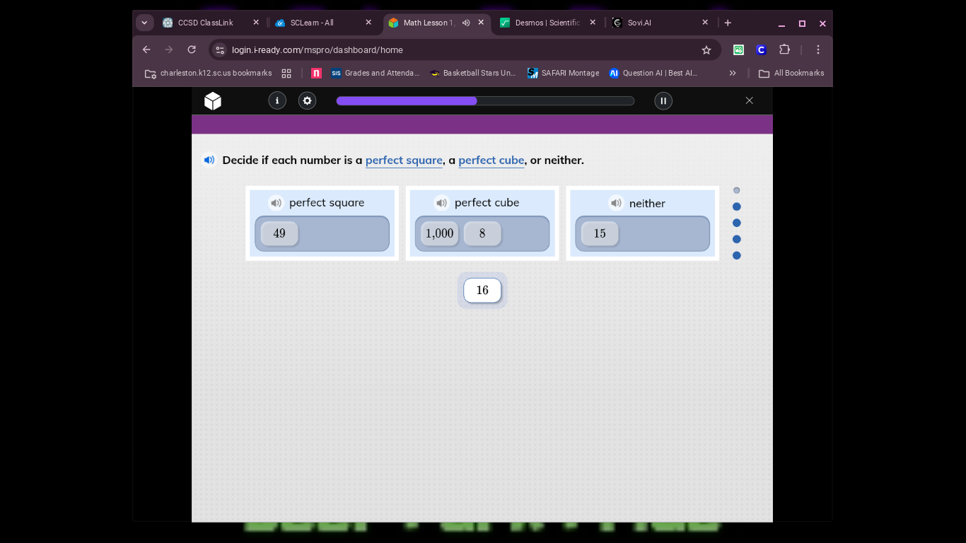 decide if each number is a perfect square, a perfect cube, or neither. …