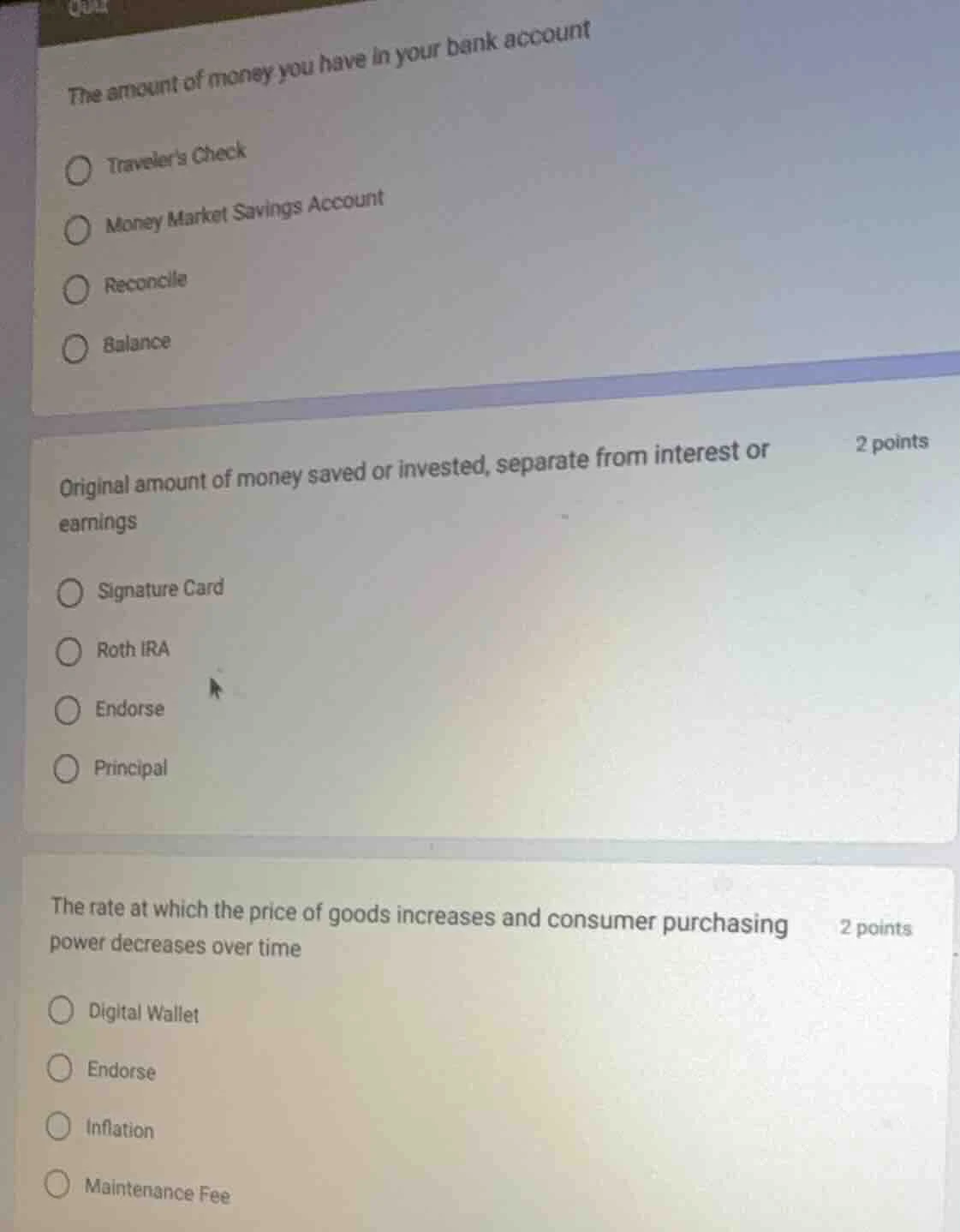 the amount of money you have in your bank account travelers check money…