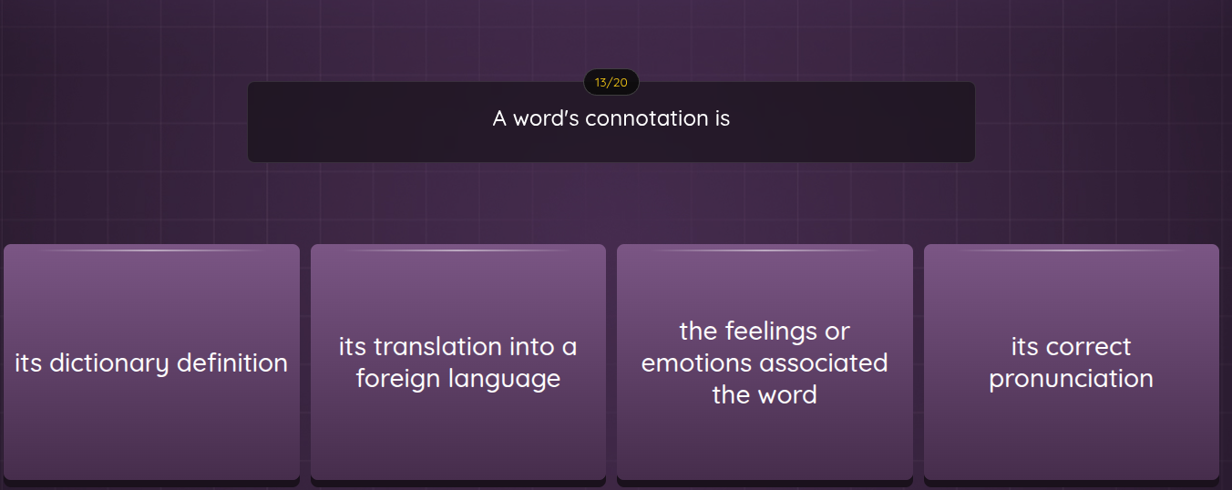 a words connotation is its dictionary definition its translation into a…