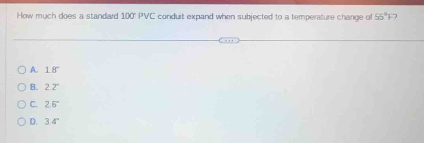 how much does a standard 100 pvc conduit expand when subjected to a tem…