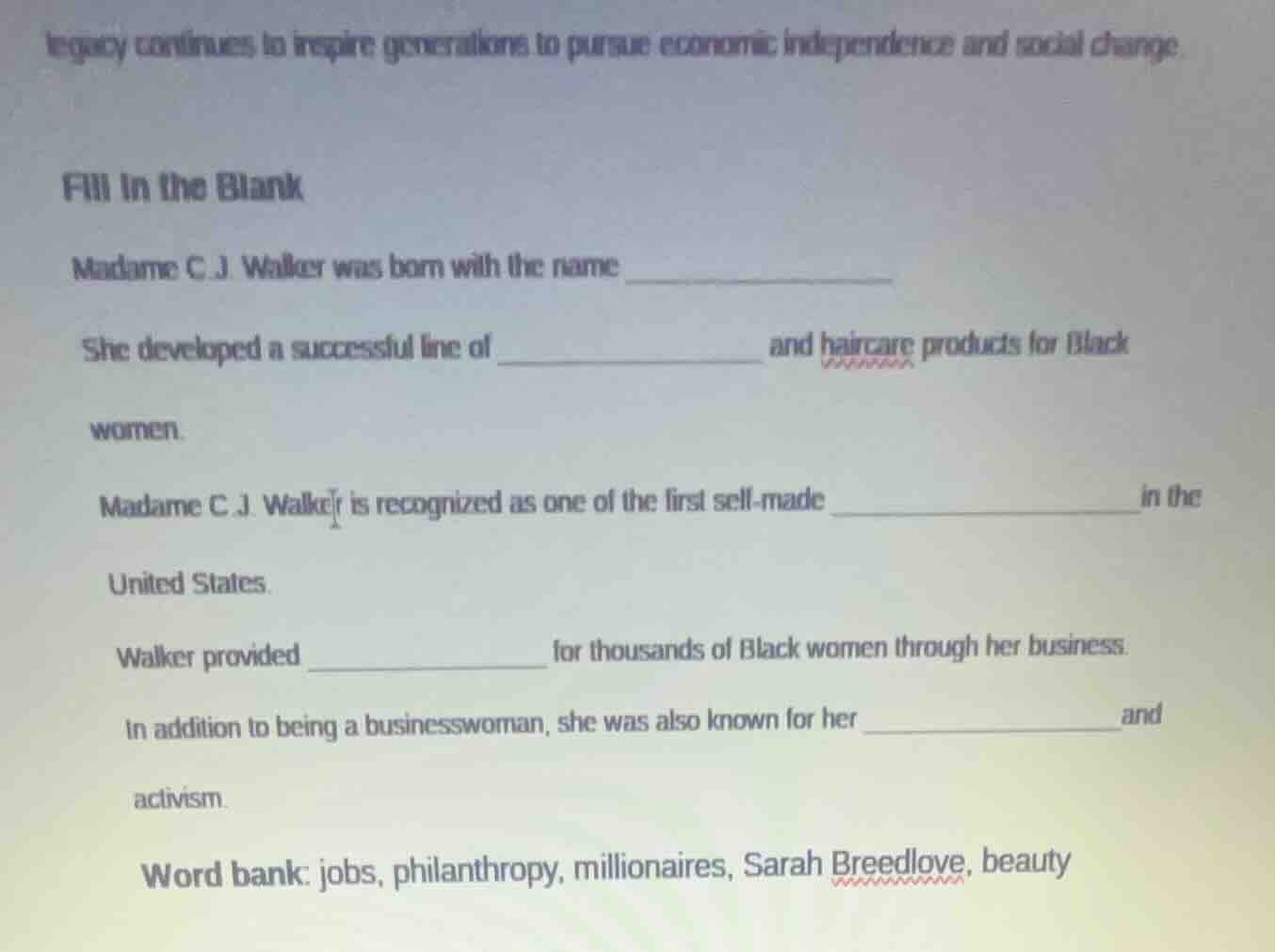 legacy continues to inspire generations to pursue economic independence…