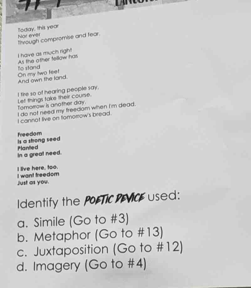 today, this year not ever through compromise and fear. i have as much r…