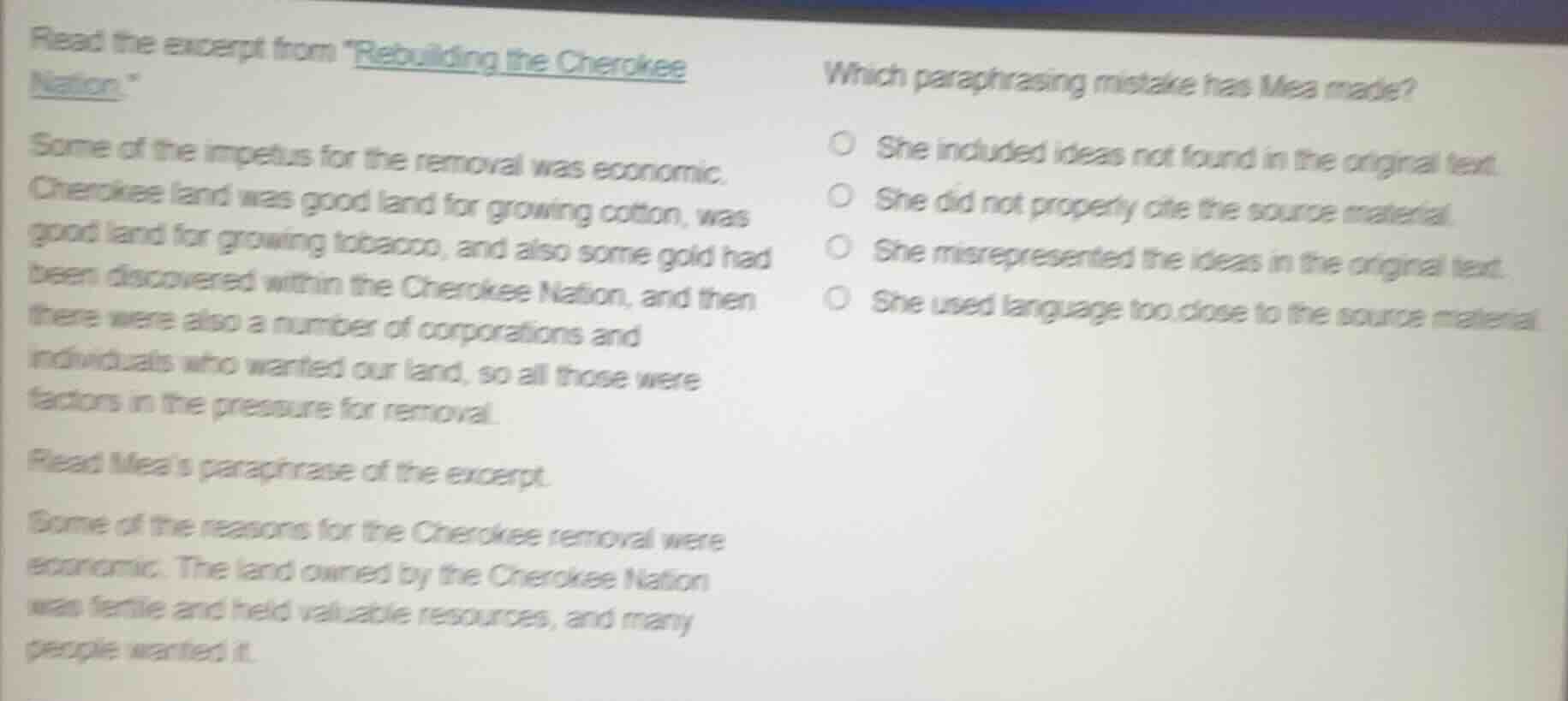 read the excerpt from ebuilding the cherokee nation.\ some of the impet…