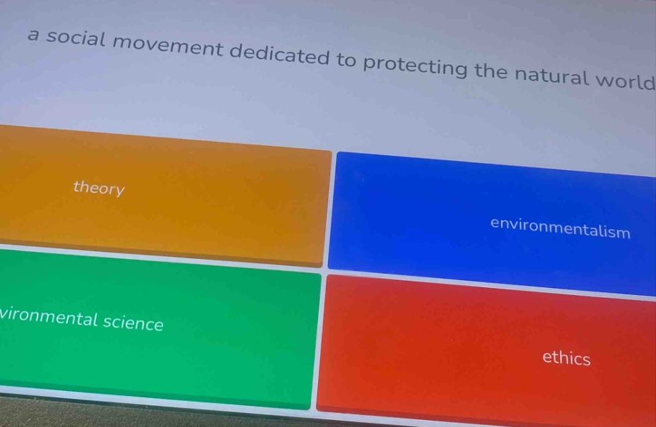 a social movement dedicated to protecting the natural world theory envi…