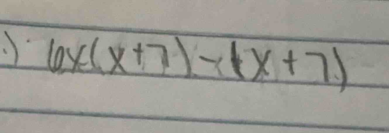 6x(x + 7) - x(x + 7)