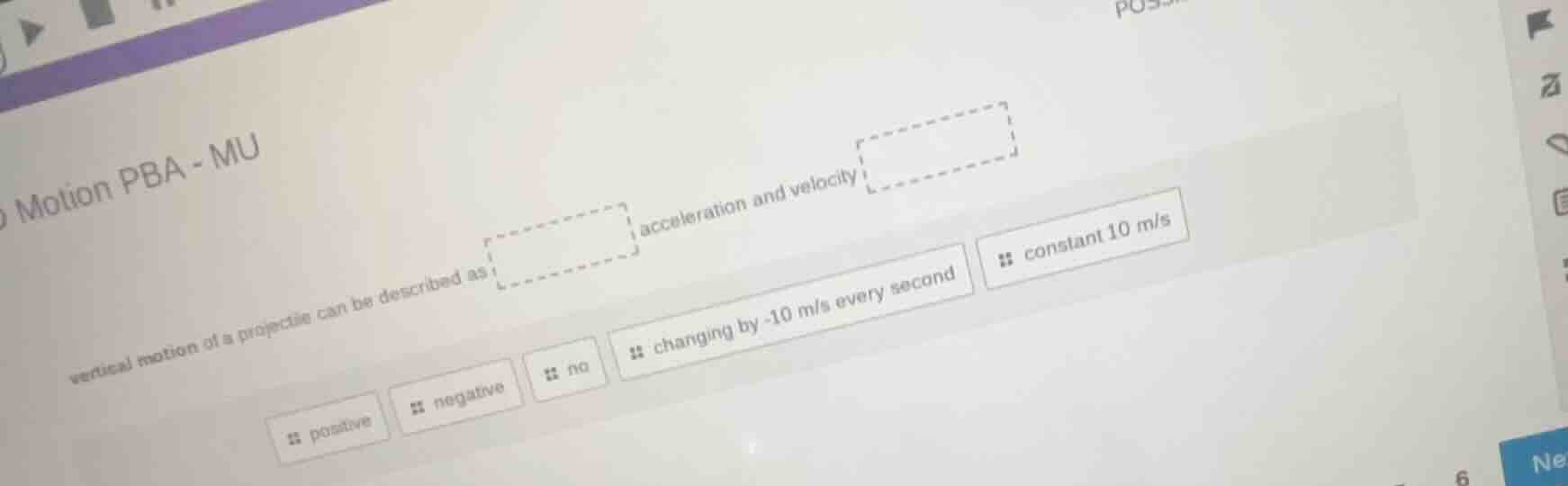 motion pba - mu vertical motion of a projectile can be described as acc…