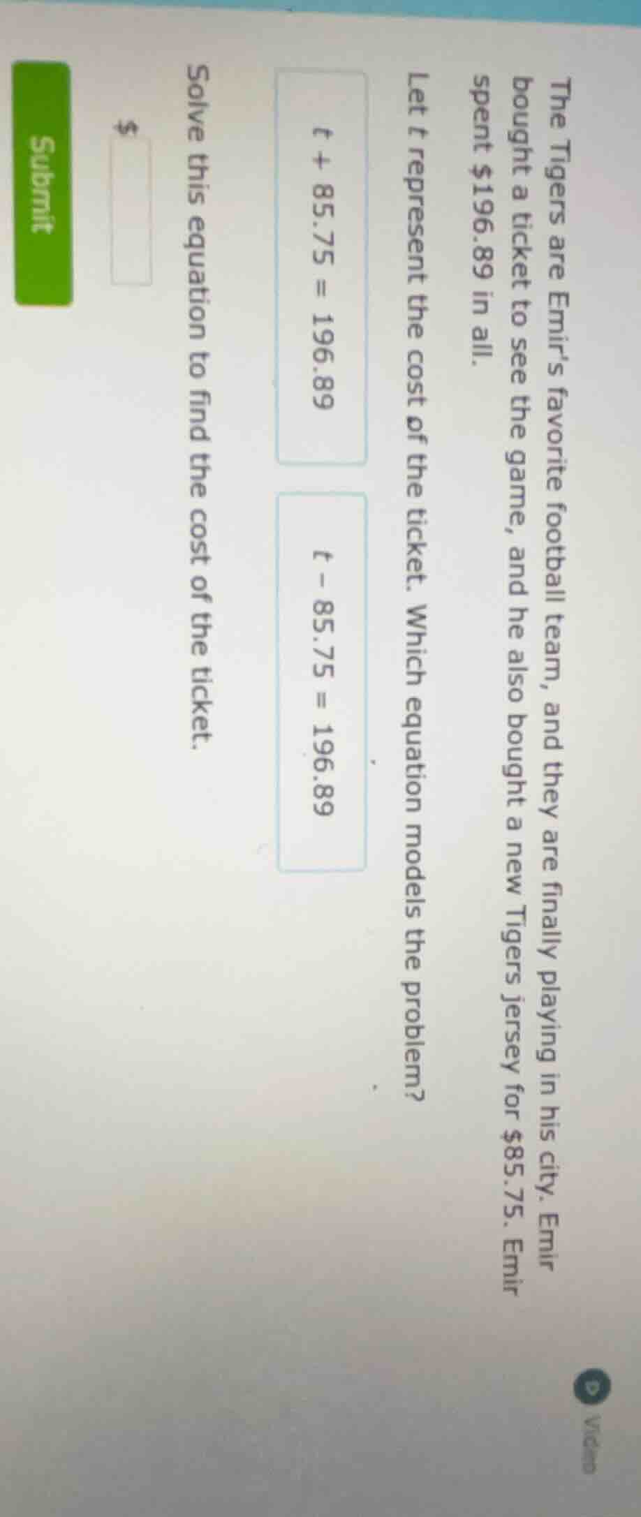 the tigers are emirs favorite football team, and they are finally playi…