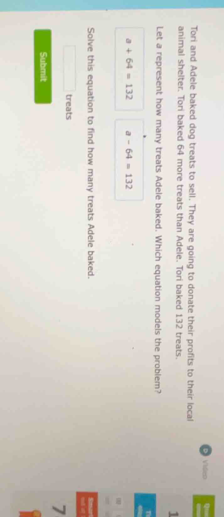 tori and adele baked dog treats to sell. they are going to donate their…