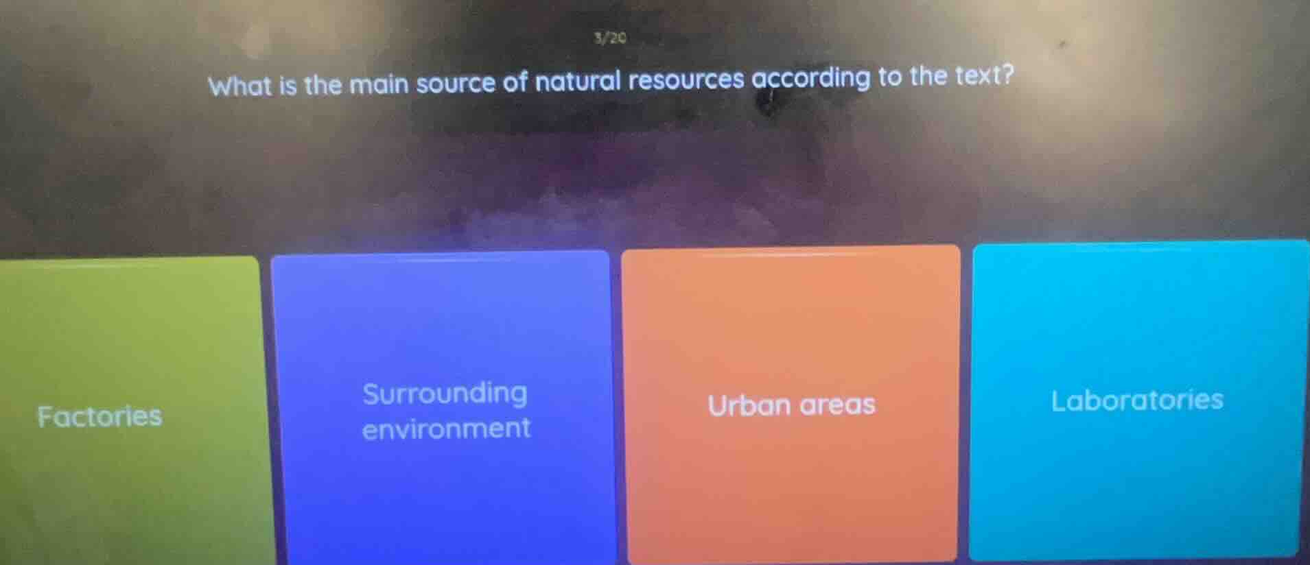 what is the main source of natural resources according to the text? opt…