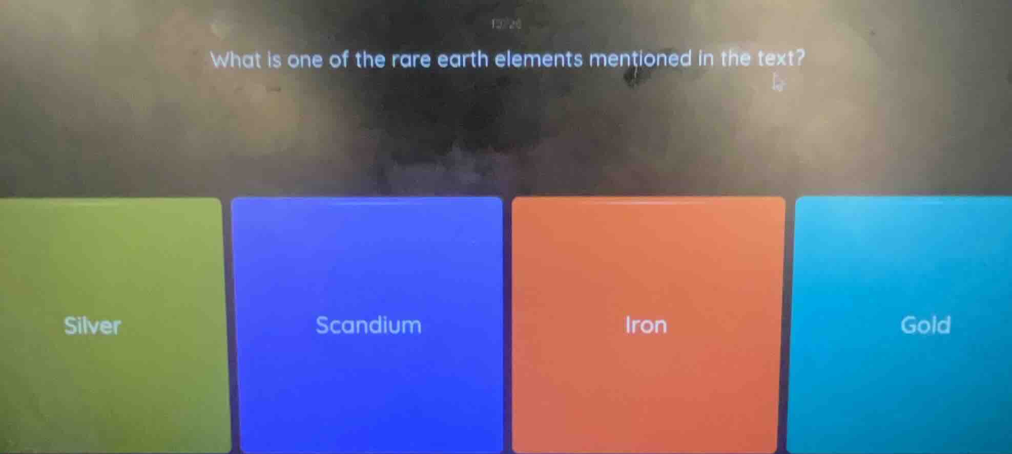 what is one of the rare earth elements mentioned in the text? silver sc…