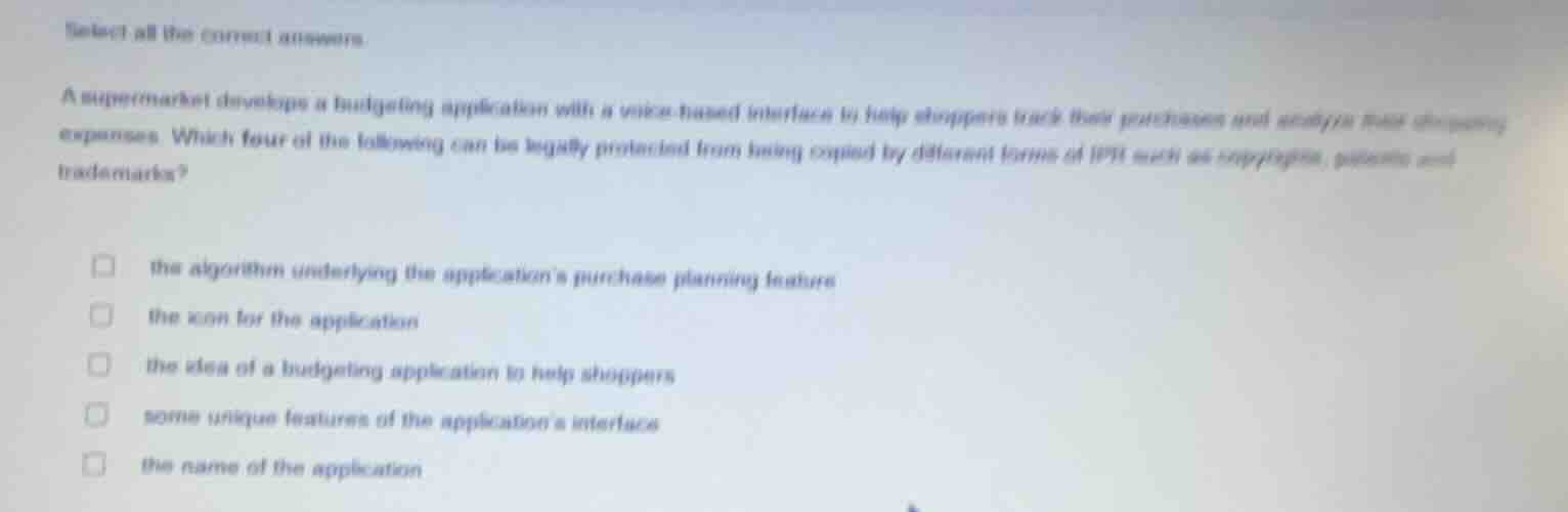 select all the correct answers. a supermarket develops a budgeting appl…
