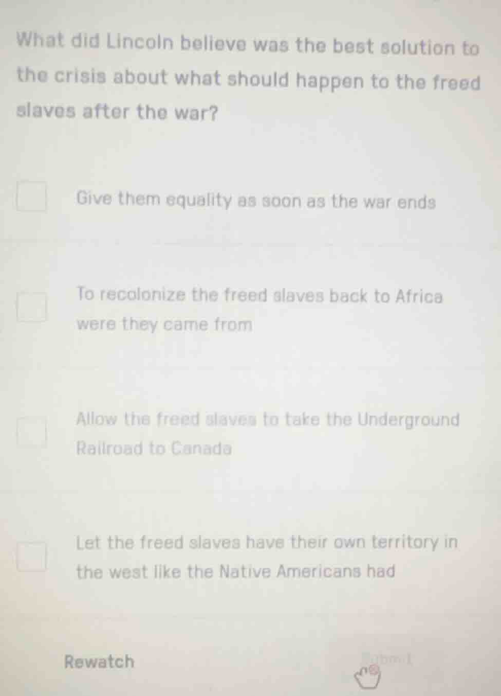 what did lincoln believe was the best solution to the crisis about what…