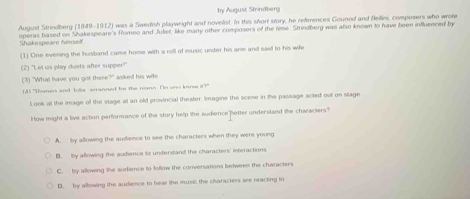 by august strindberg august strindberg (1849 - 1912) was a swedish play…