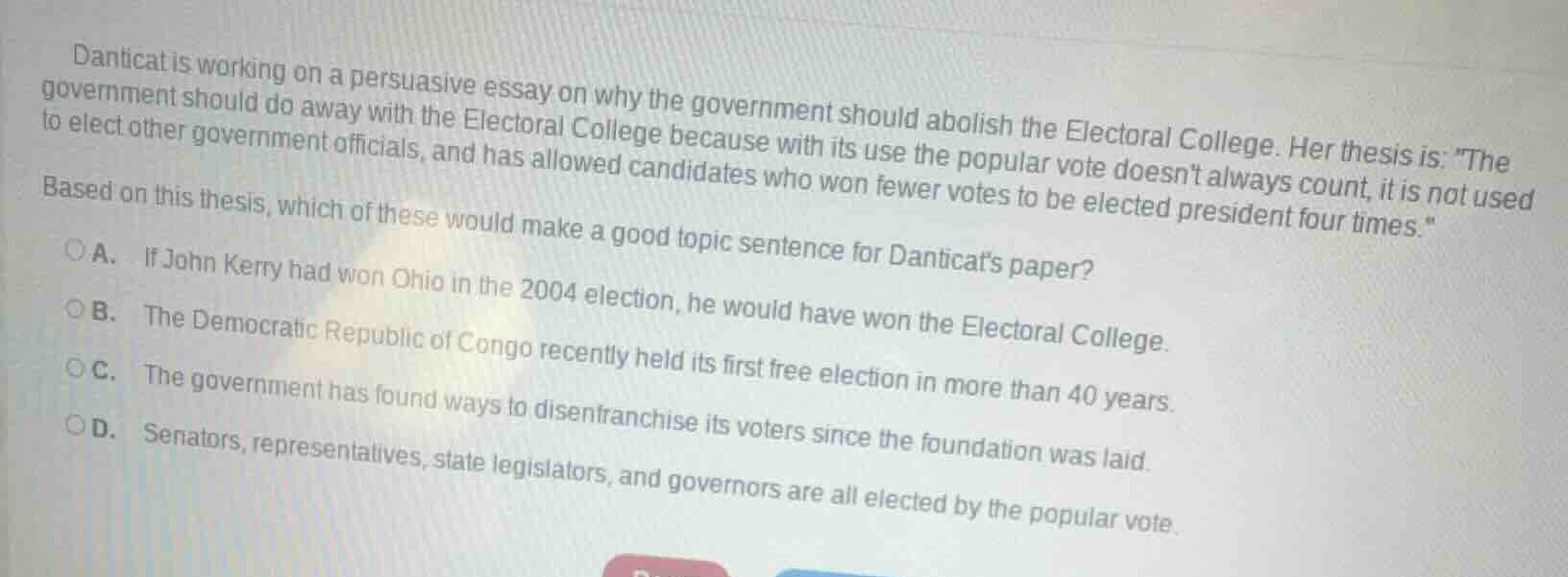 danticat is working on a persuasive essay on why the government should …