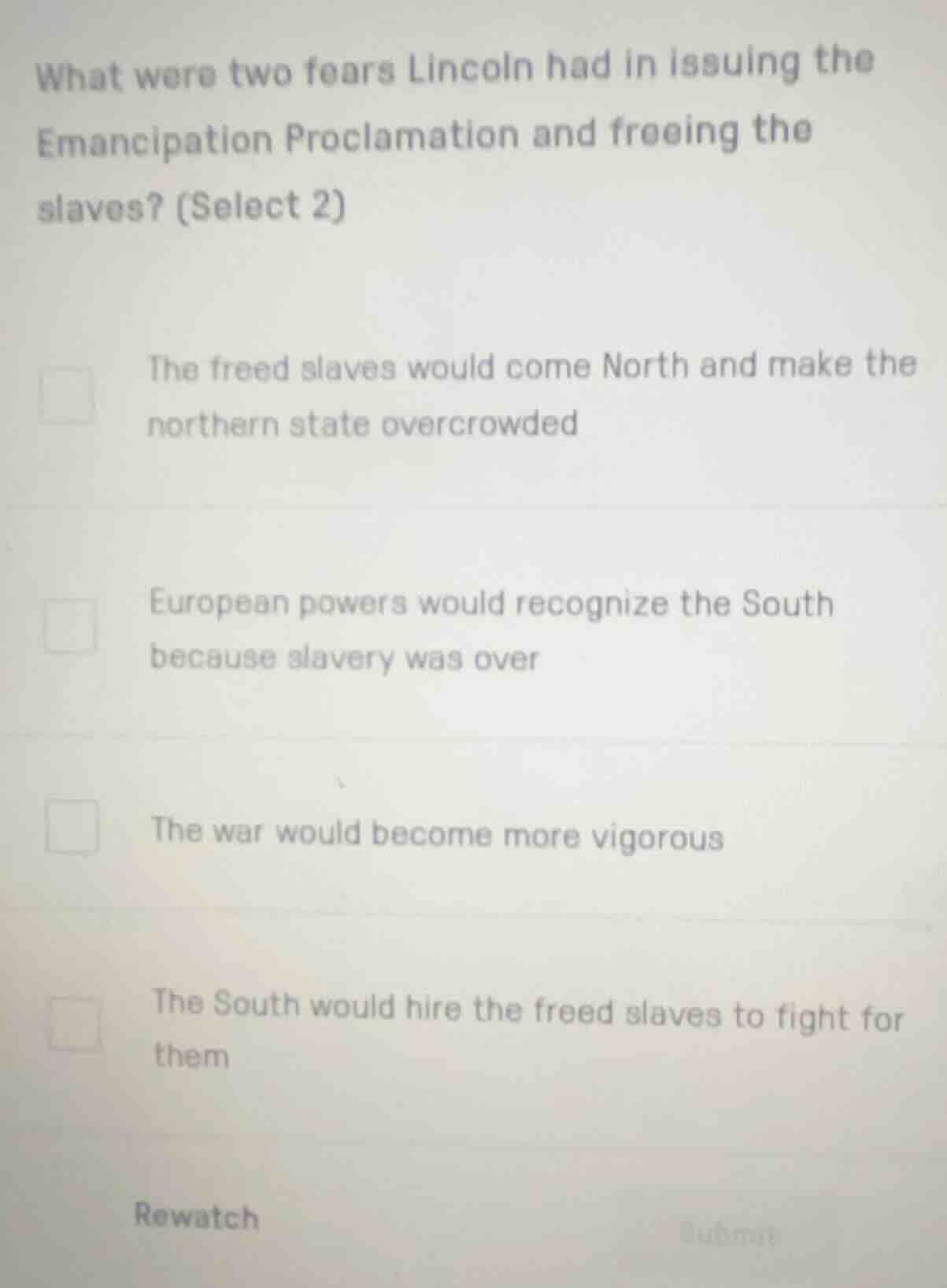 what were two fears lincoln had in issuing the emancipation proclamatio…