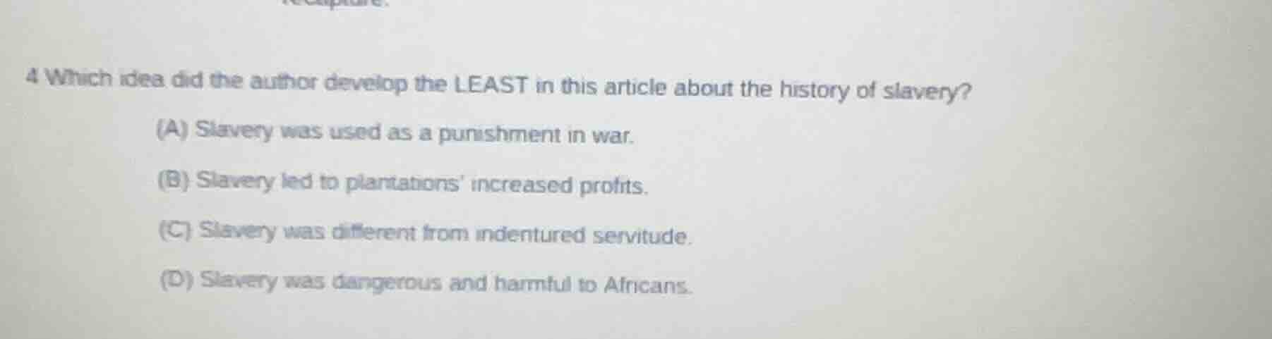 4 which idea did the author develop the least in this article about the…