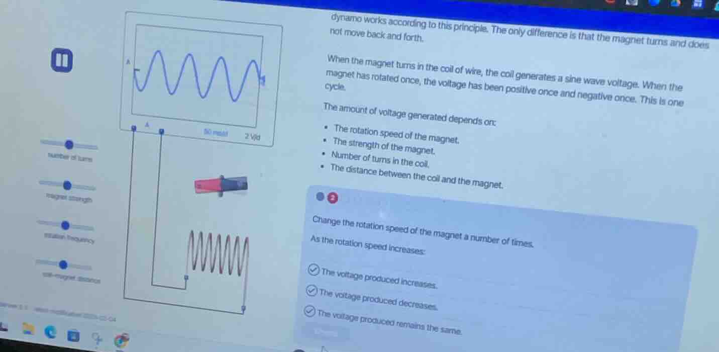 dynamo works according to this principle. the only difference is that t…