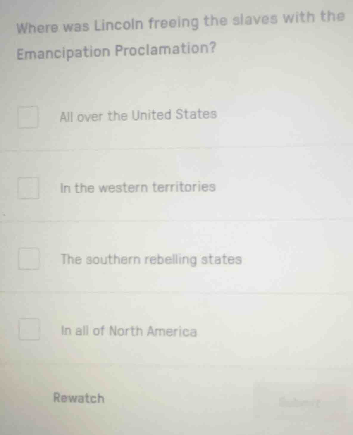 where was lincoln freeing the slaves with the emancipation proclamation…