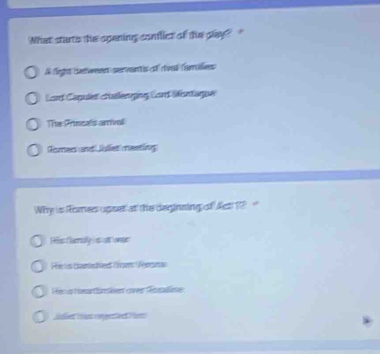 what starts the opening conflict of the play? a fight between servants …