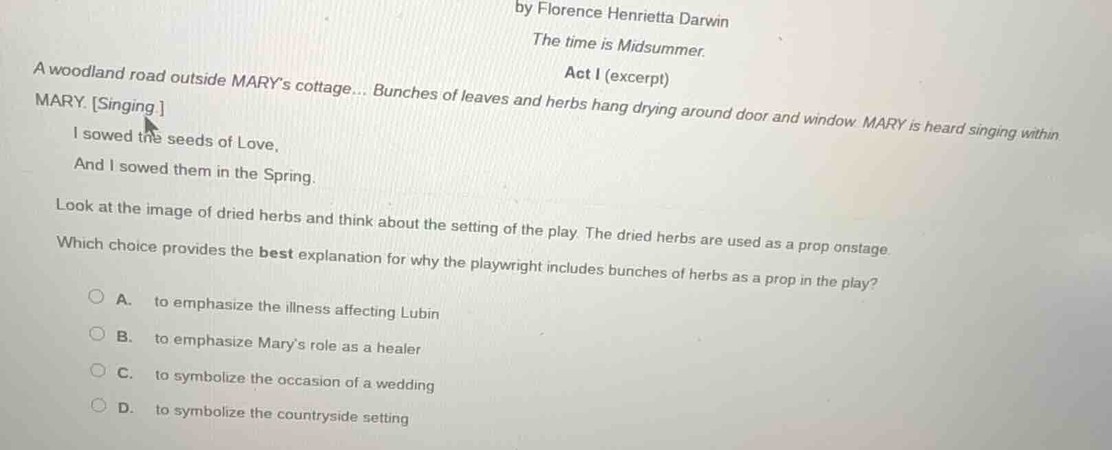 by florence henrietta darwin the time is midsummer. act i (excerpt) a w…