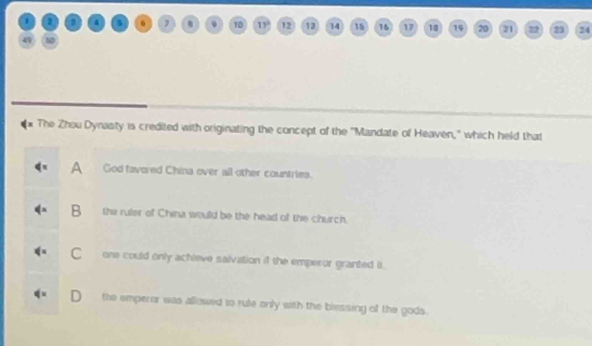 the zhou dynasty is credited with originating the concept of the \manda…