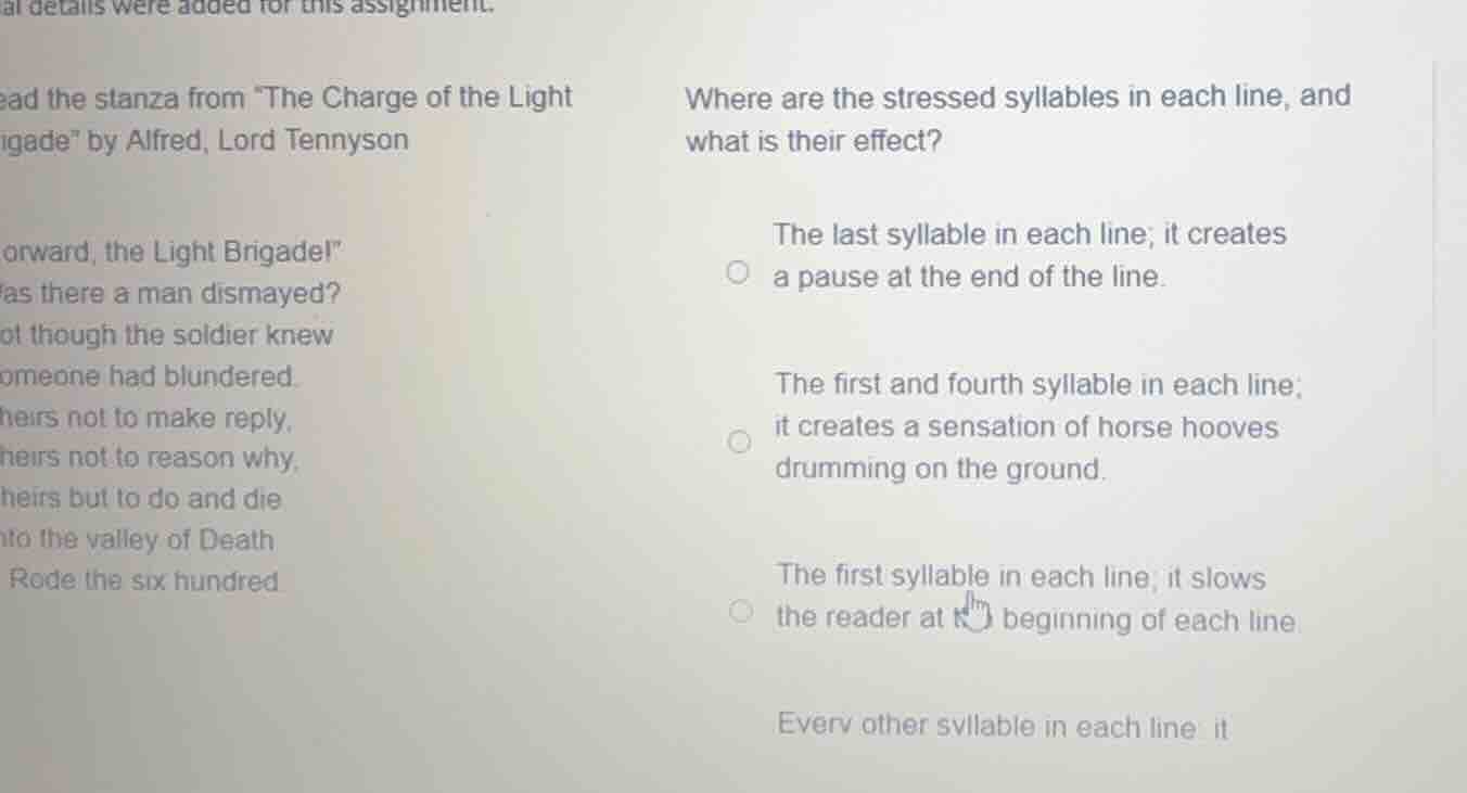 read the stanza from the charge of the light brigade by alfred, lord te…