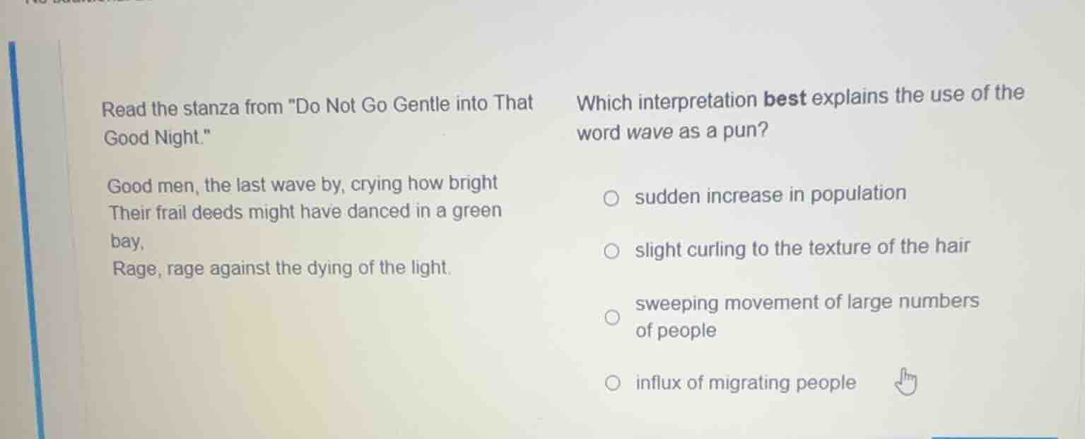 read the stanza from \do not go gentle into that good night.\ good men,…