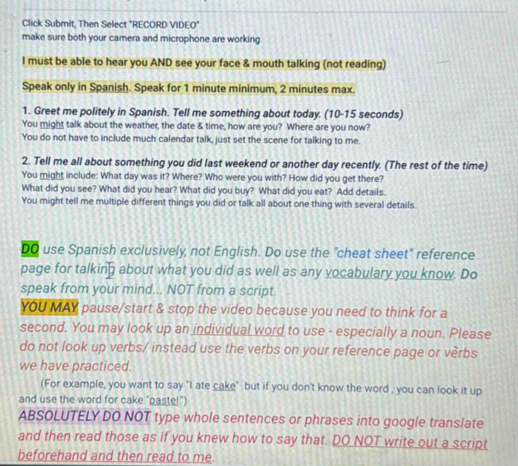 click submit, then select ecord video\ make sure both your camera and m…
