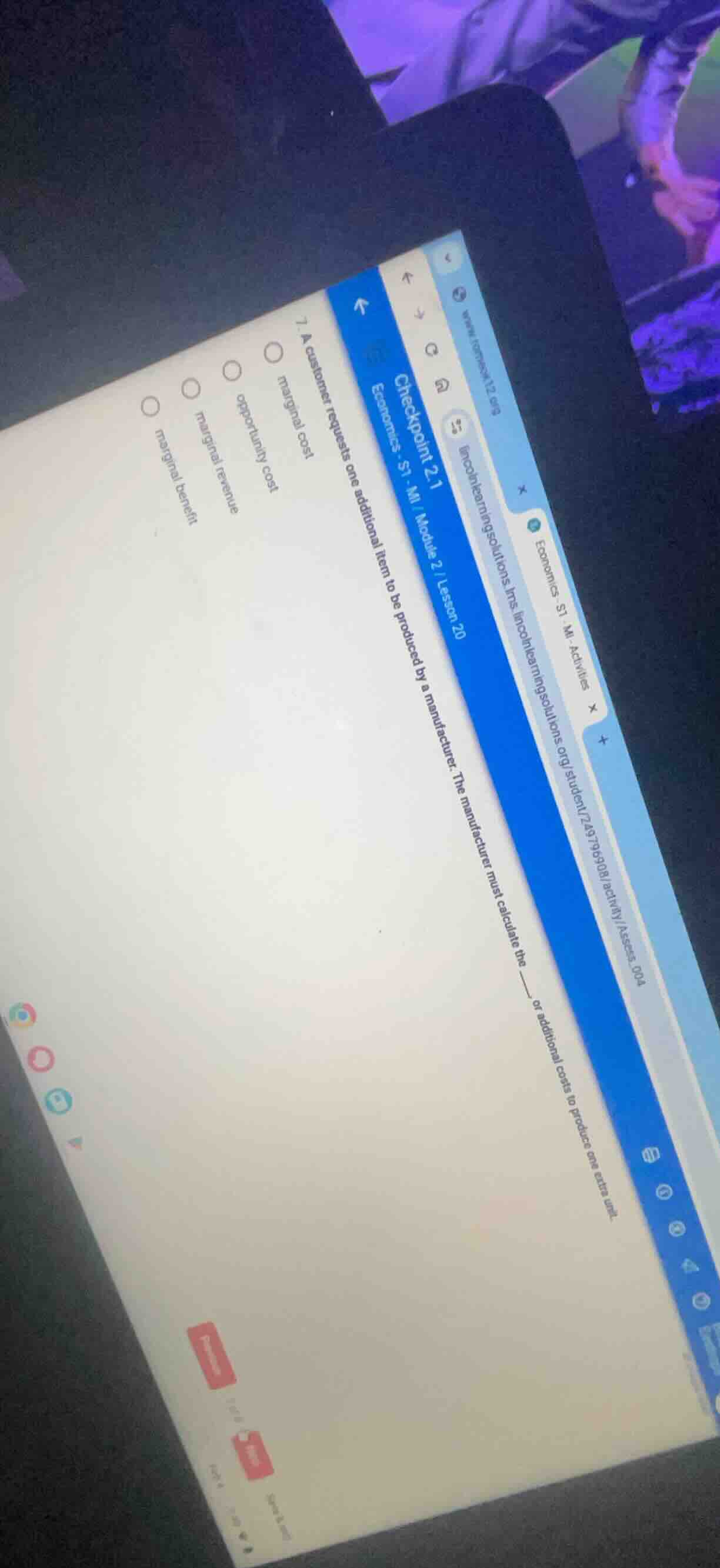 7. a customer requests one additional item to be produced by a manufact…