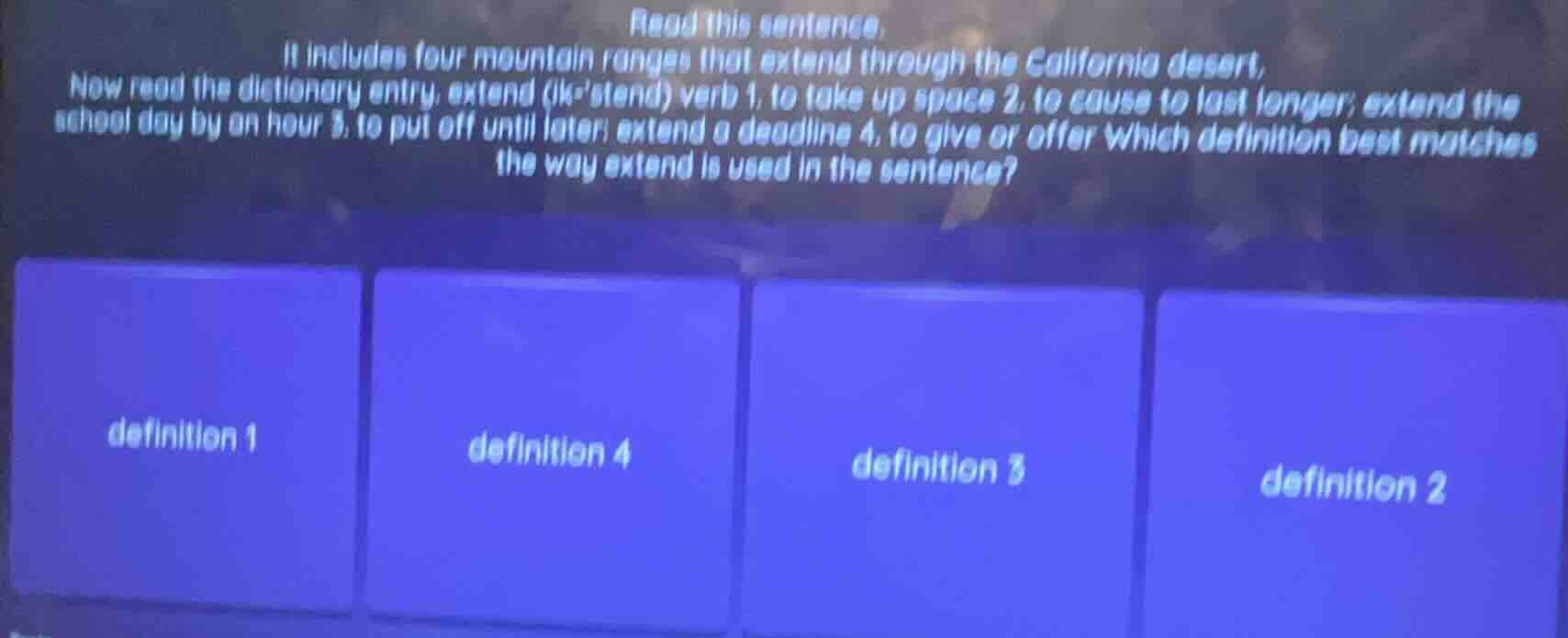 read this sentence. it includes four mountain ranges that extend throug…